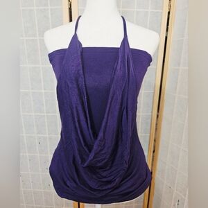 PattyBoutik Deep Purple Drape Camisole Size XL